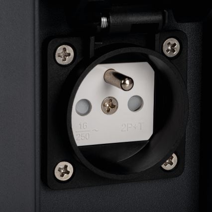 Outdoor wall light with a socket DASTEN 1xG9/11W/230V IP44 black