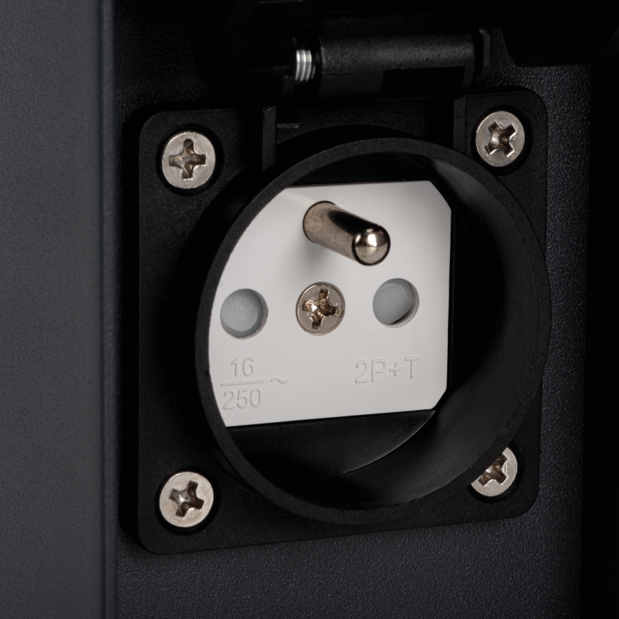 Outdoor wall light with a socket DASTEN 1xG9/11W/230V IP44 black