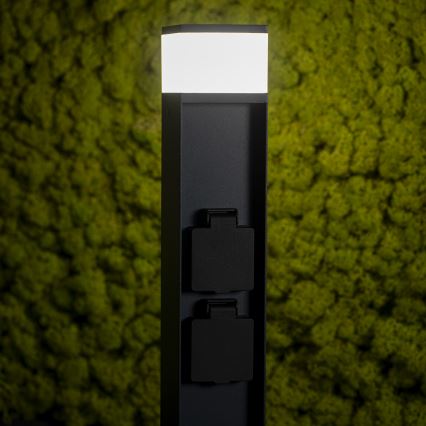 Outdoor lamp with 2 sockets DASTEN 1xG9/11W/230V 80 cm IP44 black