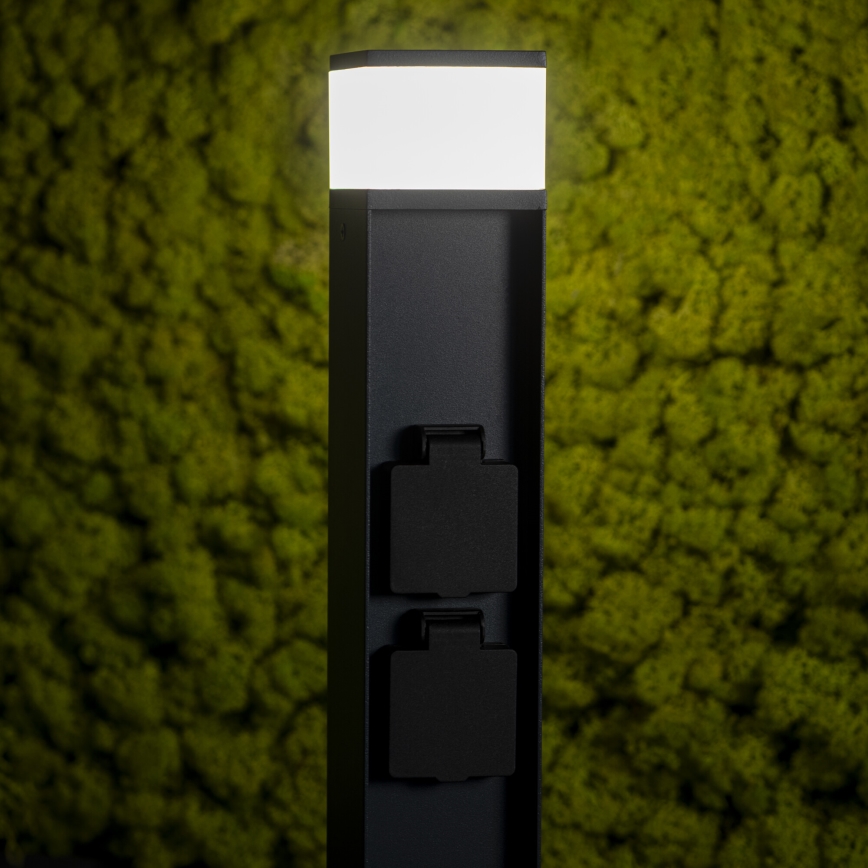 Outdoor lamp with 2 sockets DASTEN 1xG9/11W/230V 80 cm IP44 black