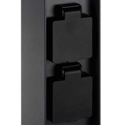 Outdoor lamp with 2 sockets DASTEN 1xG9/11W/230V 80 cm IP44 black