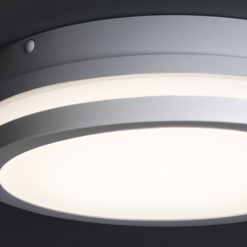 LED Outdoor ceiling light with motion sensor BENO LED/12/18W/230V 3000/3500/4000K IP65 white round