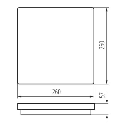 LED Outdoor ceiling light BENO LED/24/30W/230V 3000/3500/4000K IP65 anthracite angular