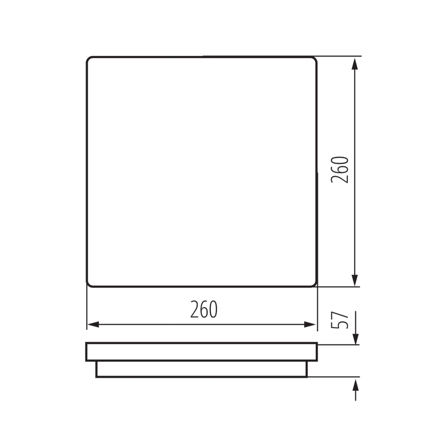 LED Outdoor ceiling light with motion sensor BENO LED/24/30W/230V 3000/3500/4000K IP65 anthracite angular