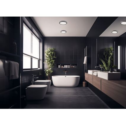 LED Outdoor ceiling light with motion sensor BENO LED/24/30W/230V 3000/3500/4000K IP65 anthracite round