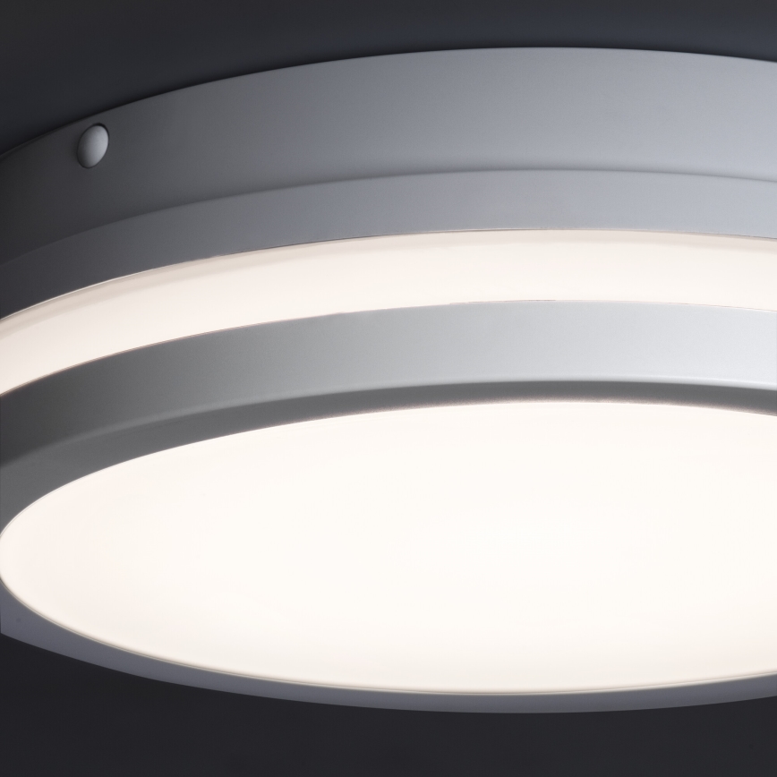 LED Outdoor ceiling light with motion sensor BENO LED/24/30W/230V 3000/3500/4000K IP65 white round