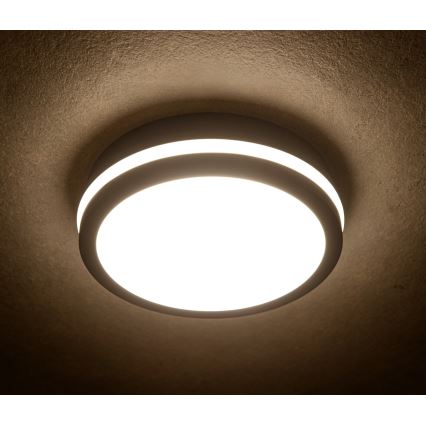 LED Outdoor ceiling light with motion sensor BENO LED/12/18W/230V 3000/3500/4000K IP65 anthracite round