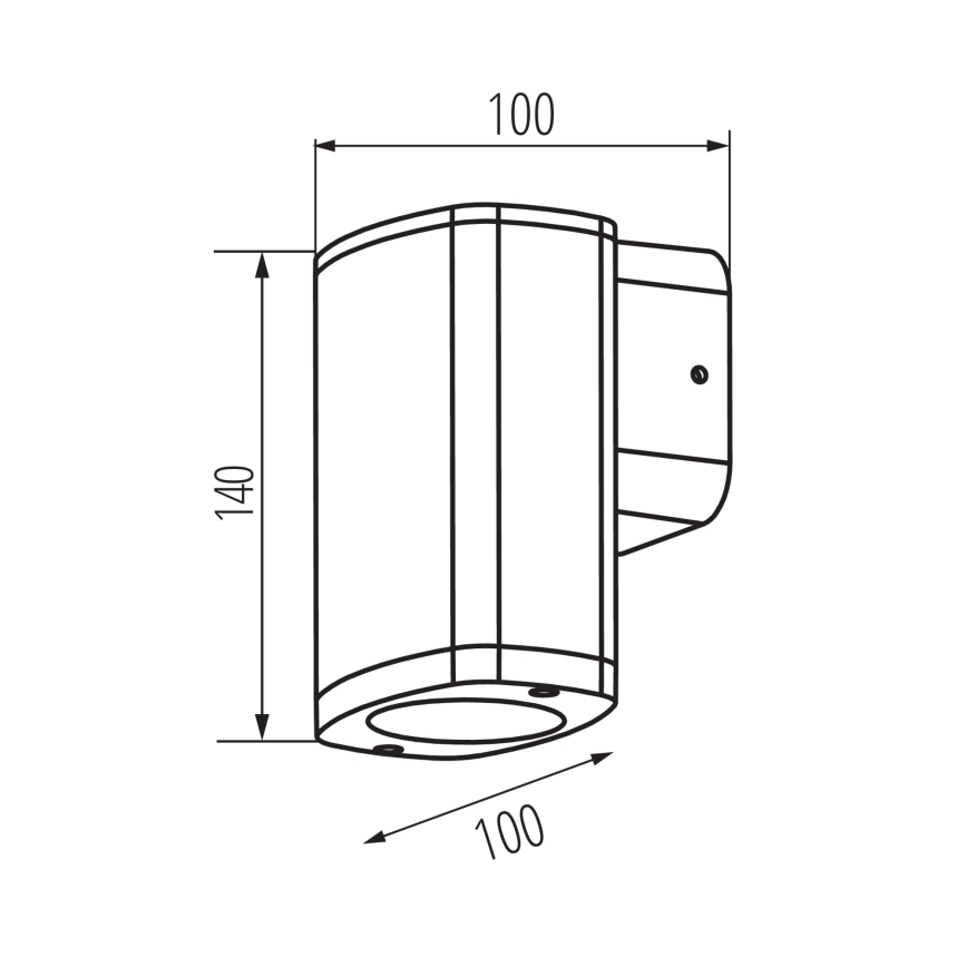 Outdoor wall light ZEVI 1xGU10/10W/230V IP54 anthracite