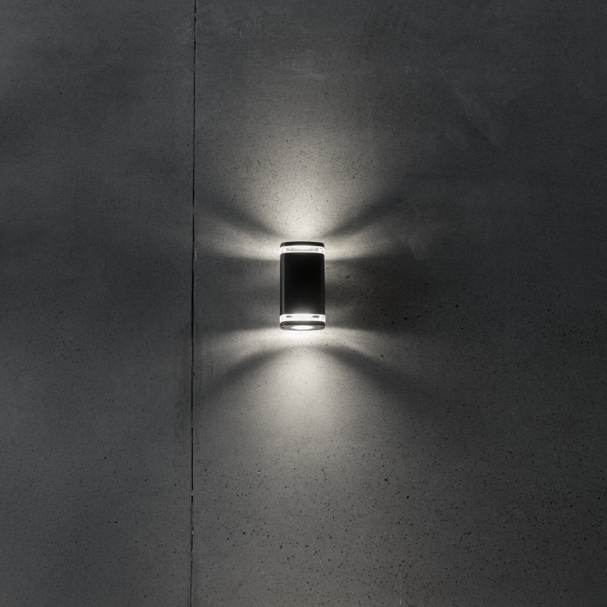 Outdoor wall light ZEVI 2xGU10/10W/230V IP54 black