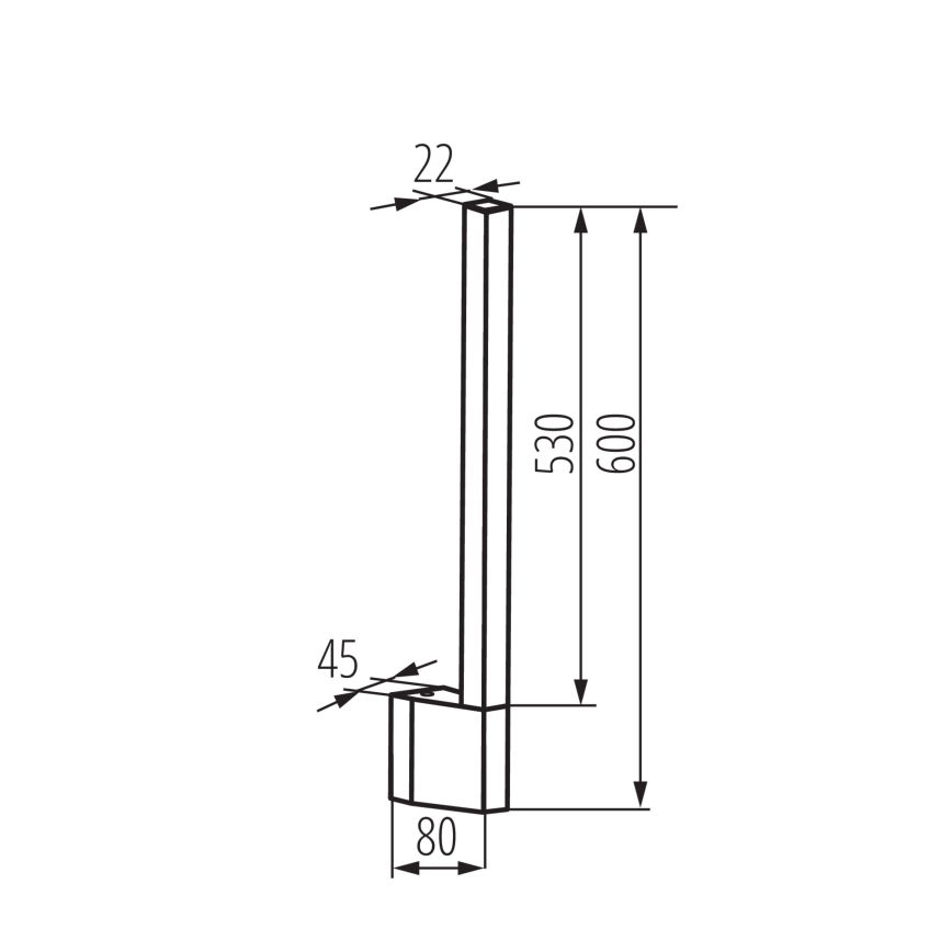 LED Outdoor wall light YALTE LED/8W/230V 3000K IP54 black