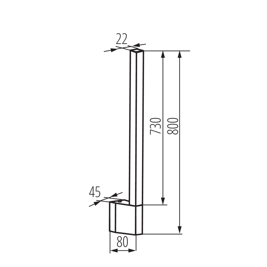 LED Outdoor wall light YALTE LED/10W/230V 4000K IP54 black