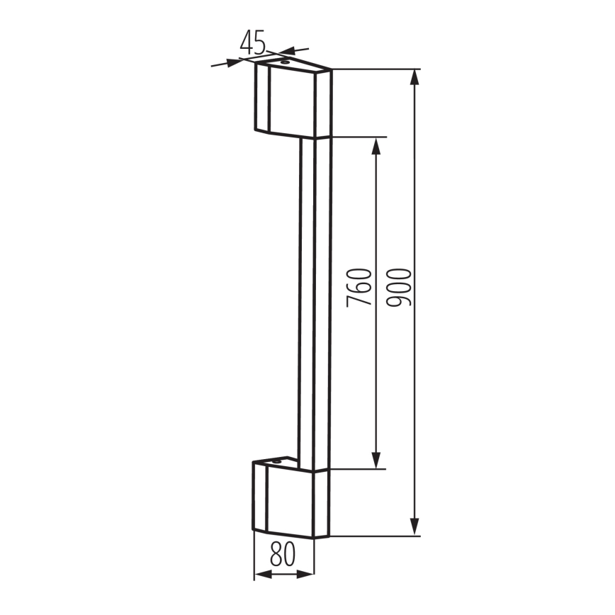 LED Outdoor wall light YALTE LED/8W/230V 4000K IP54 black