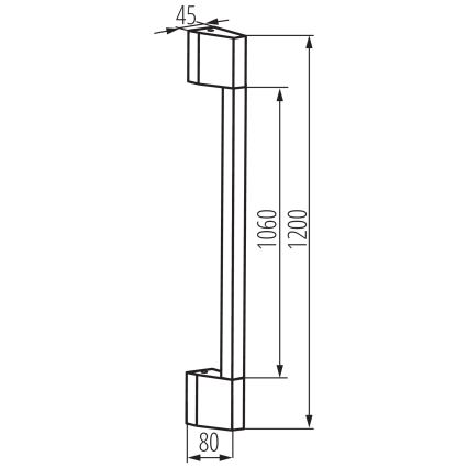 LED Outdoor wall light YALTE LED/11W/230V 3000K IP54 black