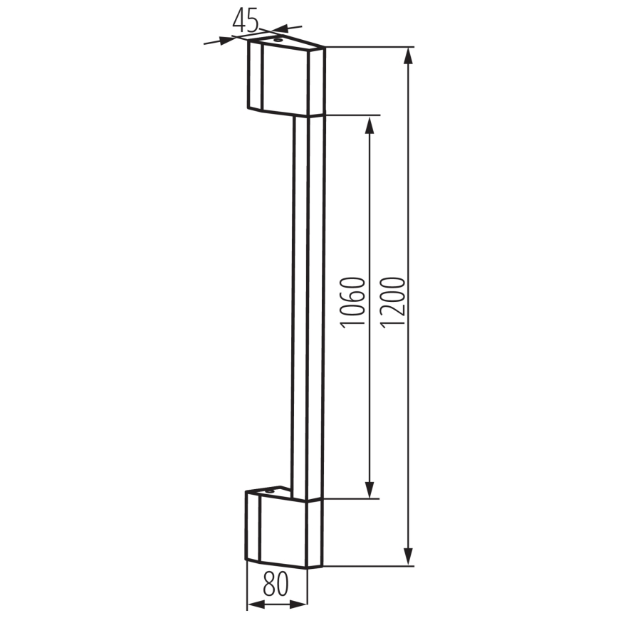 LED Outdoor wall light YALTE LED/11W/230V 3000K IP54 black