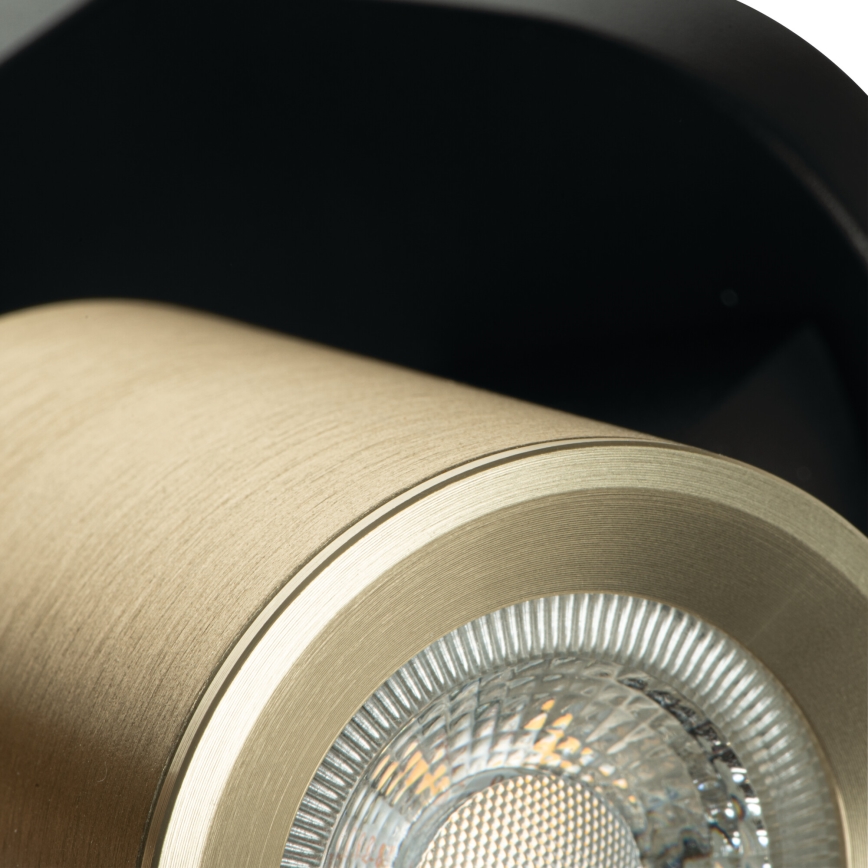 Wall spotlight LAURIN 1xGU10/10W/230V brass/black