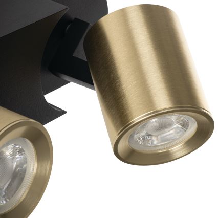 Spotlight LAURIN 3xGU10/10W/230V brass/black