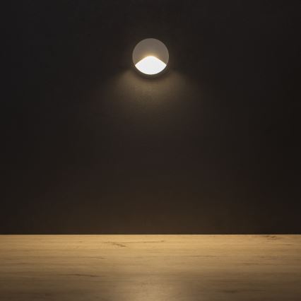 EXIN LED staircase light LED/2,5W/230V 3000K IP65 white round