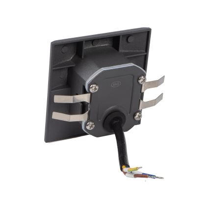 EXIN LED staircase light with motion and dusk sensor, LED/2.5W/230V, 3000K, IP65, anthracite, square