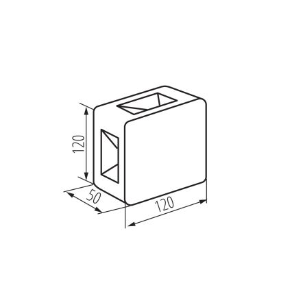 REFAZI LED Outdoor Wall Light, 6W, 230V, IP54, Anthracite