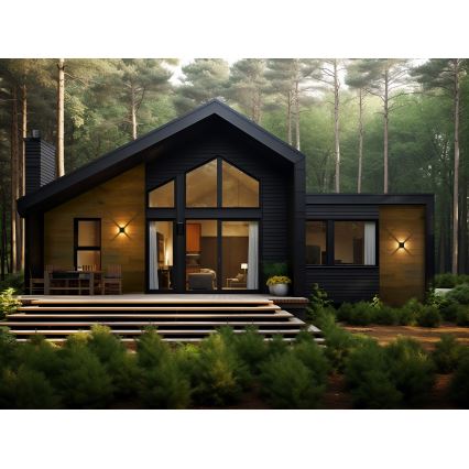LED Outdoor Wall Light REFAZI LED/6W/230V IP54 Black