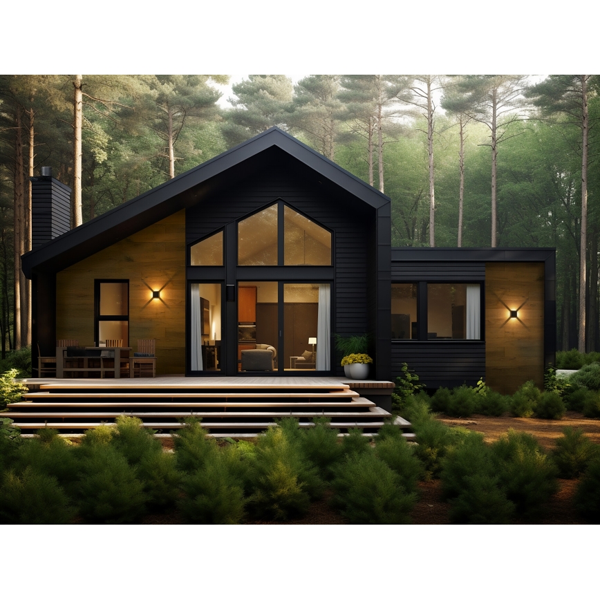 LED Outdoor Wall Light REFAZI LED/6W/230V IP54 Black