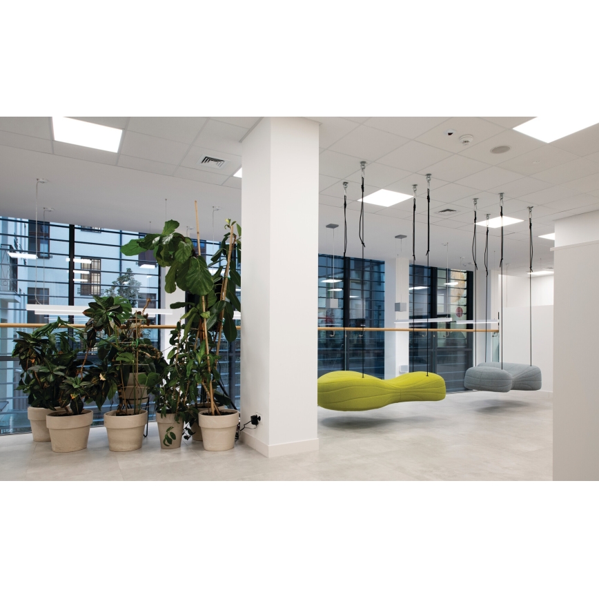 BLINGO AIO 38W LED Recessed Ceiling Panel, 230V, Selectable 3000/4000/6500K, 120 x 30 cm, CRI 90