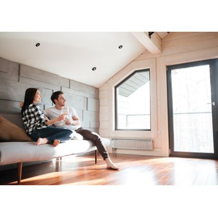 FIZU LED Recessed Ceiling Light 4W/230V 3000/4000/6500K Black