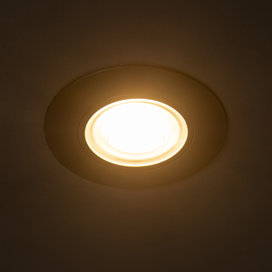 FIZU LED Recessed Ceiling Light 4W/230V 3000/4000/6500K Black