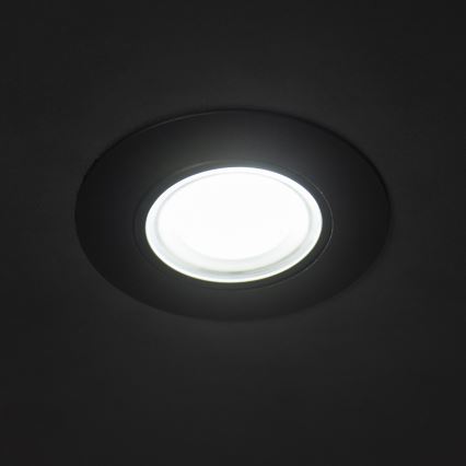 FIZU LED Recessed Ceiling Light 4W/230V 3000/4000/6500K Black