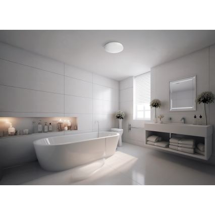 ENELO LED Bathroom Ceiling Light, 17W/230V, Ø 32 cm, IP44