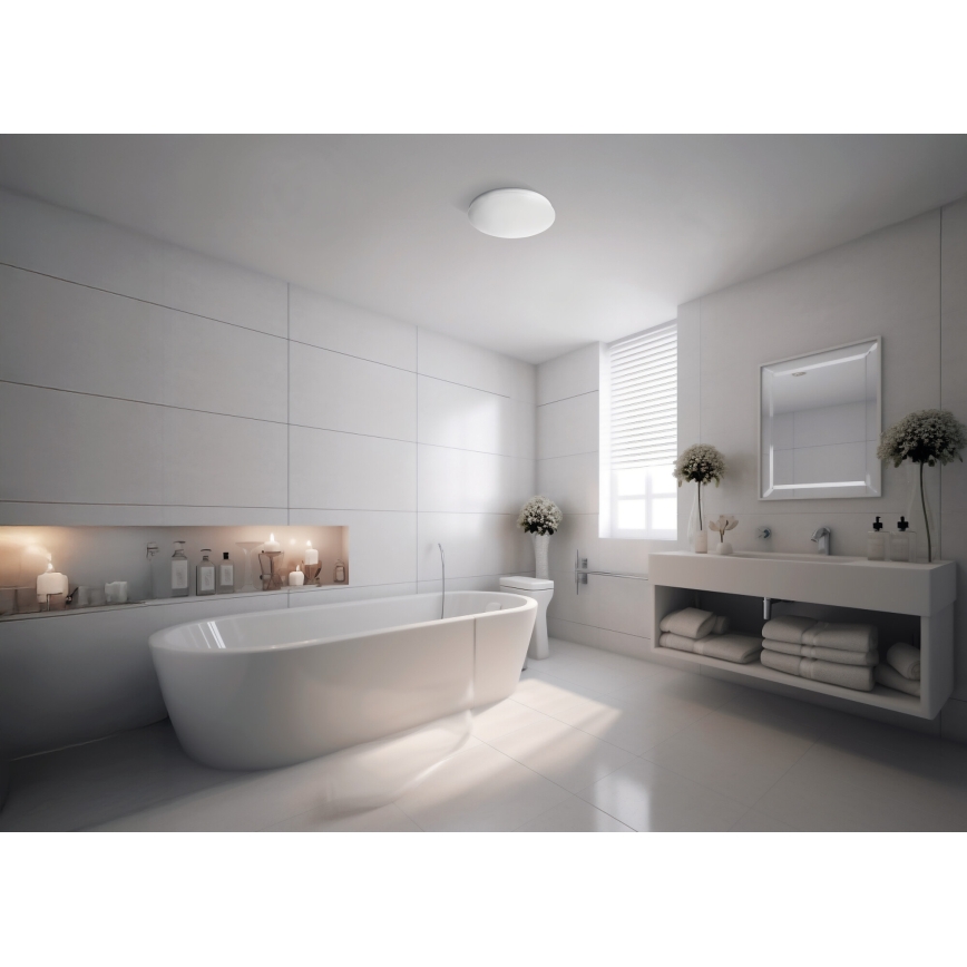 ENELO LED Bathroom Ceiling Light, 17W/230V, Ø 32 cm, IP44