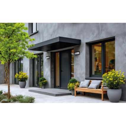 LERTO Outdoor Wall Light 1xE27/15W/230V IP54 Black