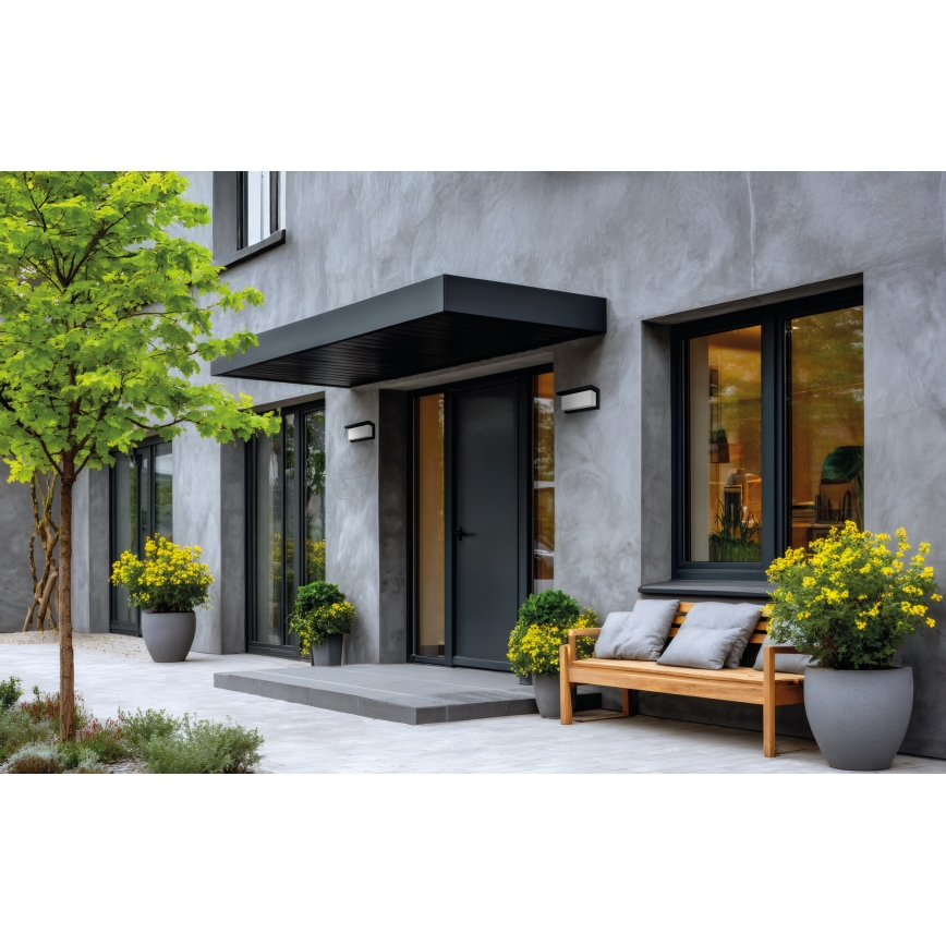 LERTO Outdoor Wall Light 1xE27/15W/230V IP54 Black