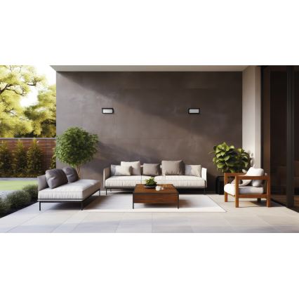 LERTO Outdoor Wall Light 1xE27/15W/230V IP54 Black