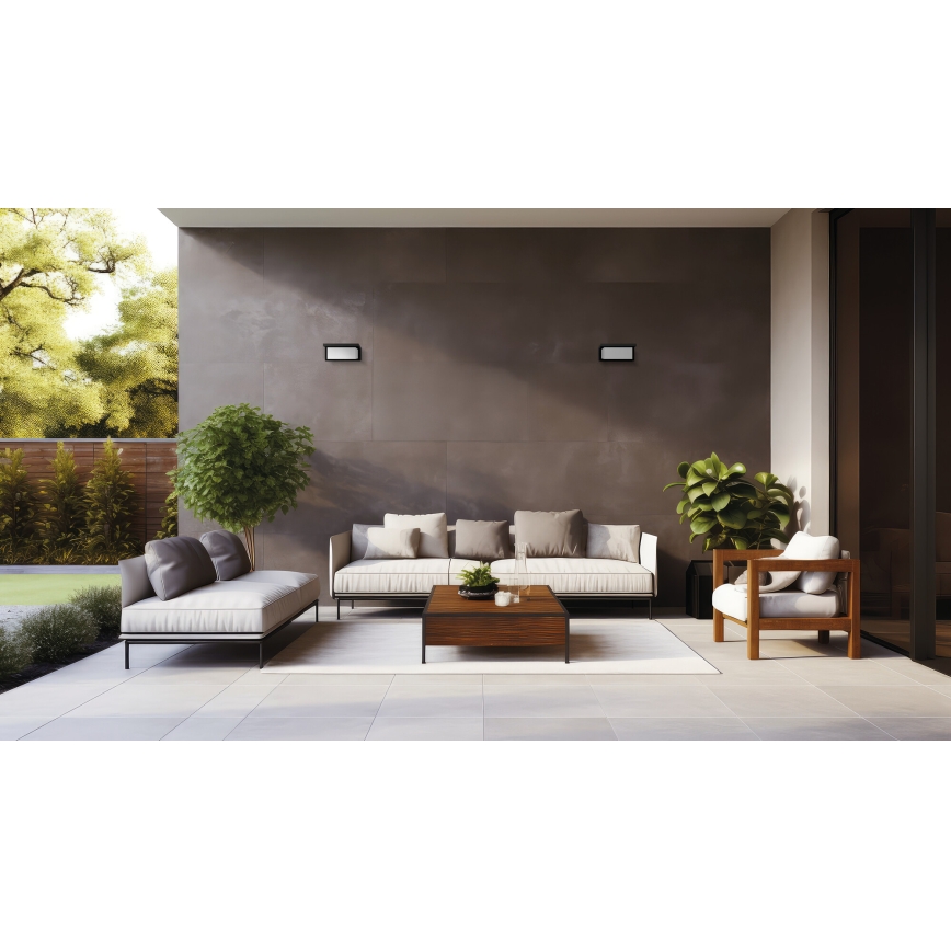 LERTO Outdoor Wall Light 1xE27/15W/230V IP54 Black