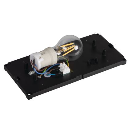 LERTO Outdoor Wall Light 1xE27/15W/230V IP54 Black