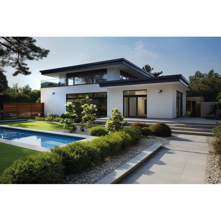 XERTO LED Outdoor Wall Light 20W/230V 3000/4000/6500K IP65 Black