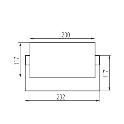 XERTO LED Outdoor Wall Light 20W/230V 3000/4000/6500K IP65 Black
