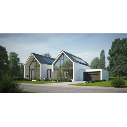 XERTO LED 20W Outdoor Wall Light with Motion and Dusk Sensor, 230V, 3000/4000/6500K, IP44, Black