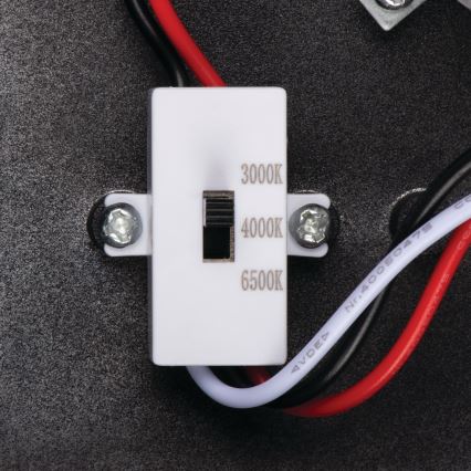 XERTO LED 20W Outdoor Wall Light with Motion and Dusk Sensor, 230V, 3000/4000/6500K, IP44, Black