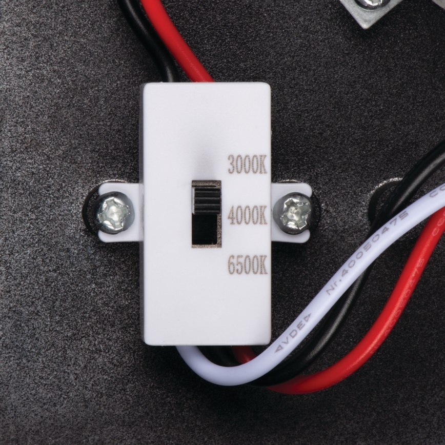 XERTO LED 20W Outdoor Wall Light with Motion and Dusk Sensor, 230V, 3000/4000/6500K, IP44, Black