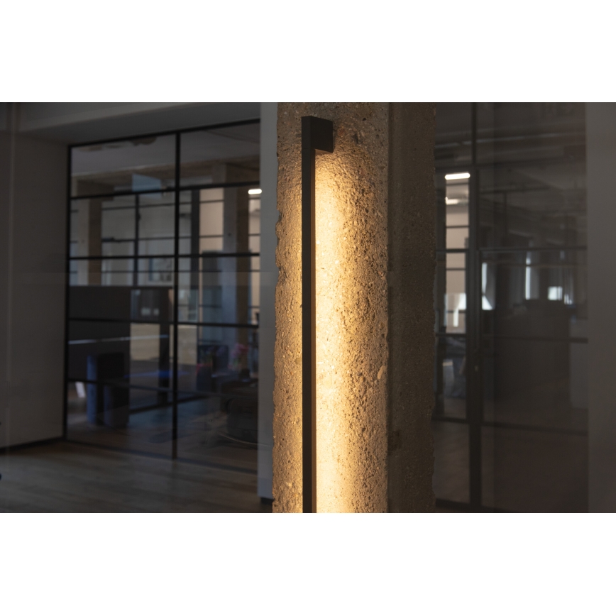 YALTE LED Outdoor Wall Light, 12W/230V, 3000/4000/6500K, 123 cm, IP54, Black