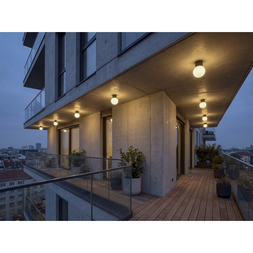 Outdoor spotlight STONO 1xE27/15W/230V IP65 anthracite