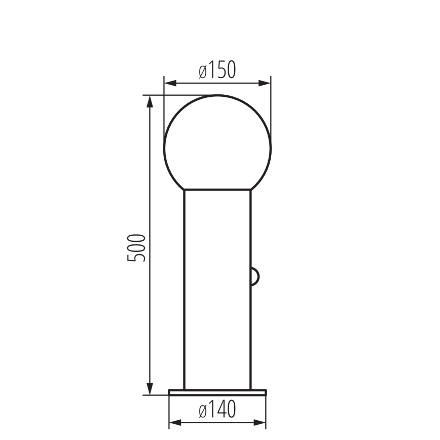 STONO outdoor lamp featuring motion and dusk sensors 1xE27/15W/230V 50 cm IP65 anthracite