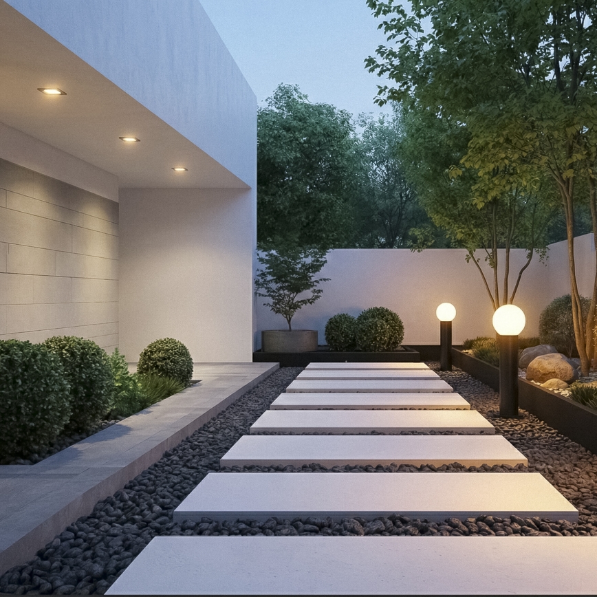 STONO Outdoor Lamp with Motion and Twilight Sensor, 1xE27/15W/230V, 80 cm, IP65, Anthracite