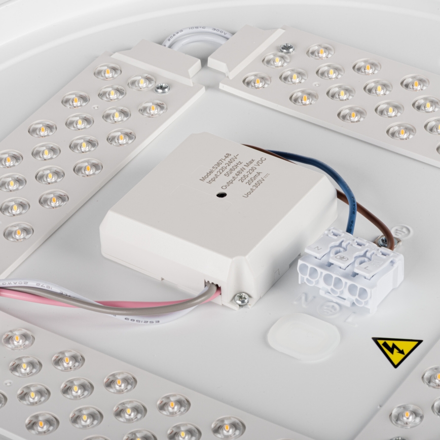 LED Dimmable Ceiling Light LIXAN LED/47W/230V 3000-6500K Ø 38.6 cm White/Black + Remote Control