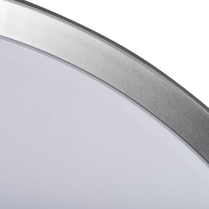 Dimmable LIXAN LED ceiling light, 65W, 230V, 3000–6500K, Ø 48.6 cm, white/silver – with remote control