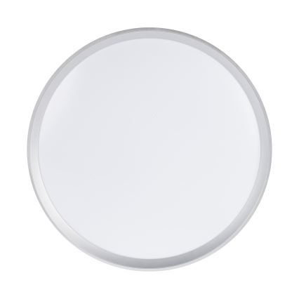 Dimmable LIXAN LED ceiling light, 65W, 230V, 3000–6500K, Ø 48.6 cm, white/silver – with remote control