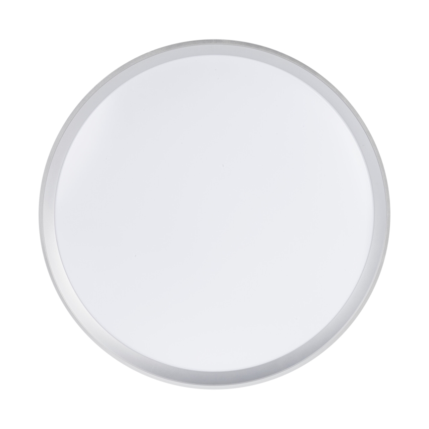 Dimmable LIXAN LED ceiling light, 65W, 230V, 3000–6500K, Ø 48.6 cm, white/silver – with remote control