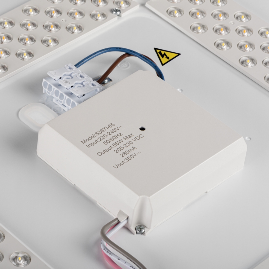 Dimmable LED ceiling light LIXAN LED/65W/230V 3000-6500K Ø 48,6 cm white/black + remote control